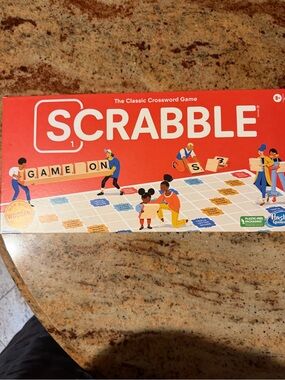 Hasbro Scrabble Classic Crossword Game - Red edition